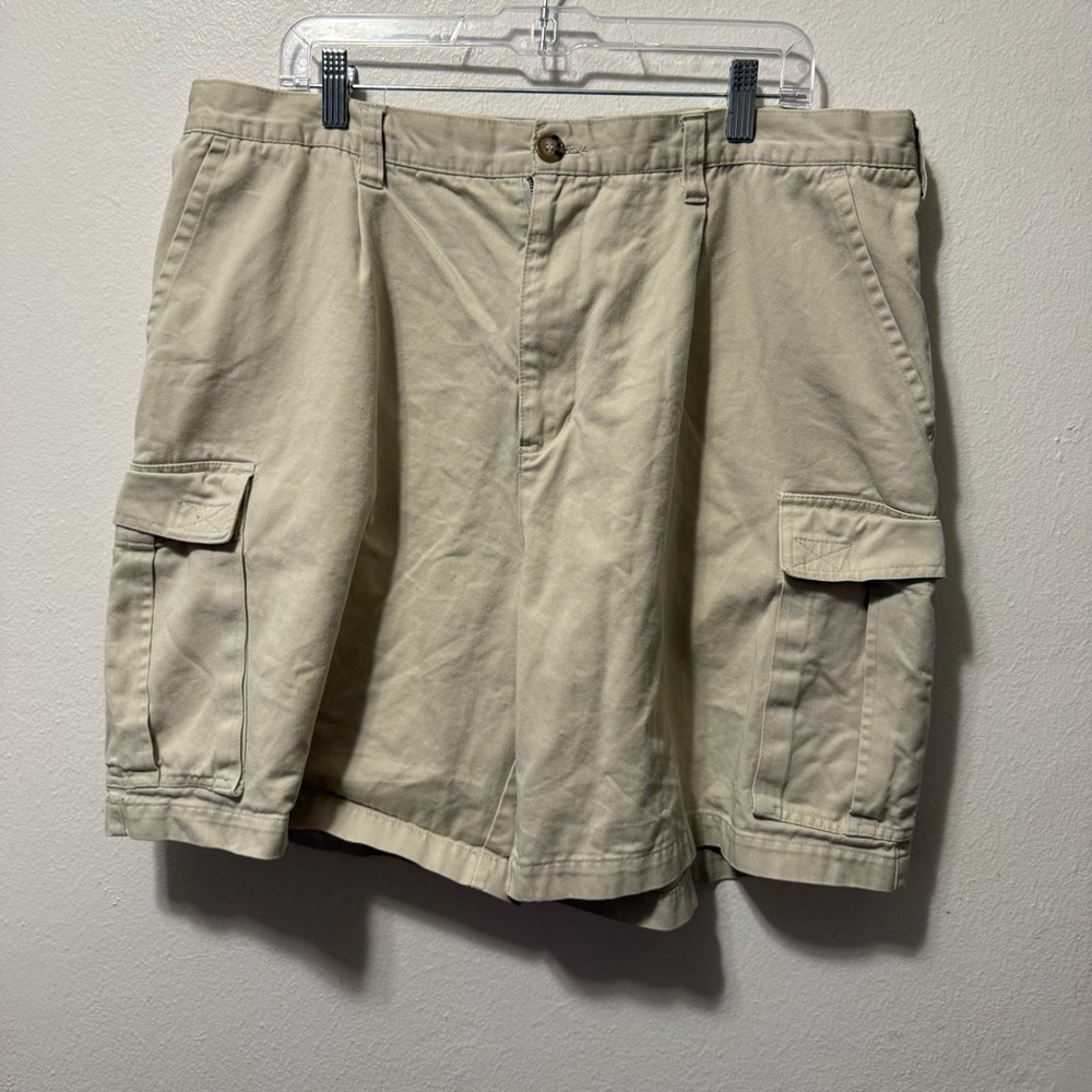 Faded Glory Men's Beige Cargo Shorts Size 40‎ Authentic Brand Cotton